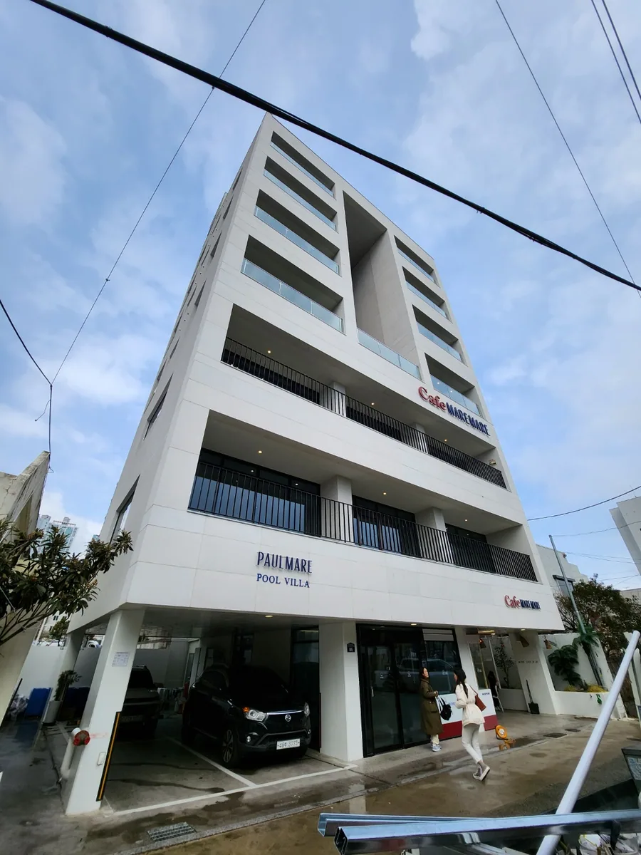 부산 기장 펜션 수영장 설비 시공 현장 사진 1